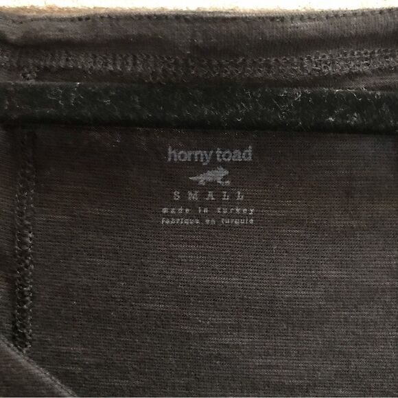 Horny Toad Toad & Co Dress Black v Neck Quarter Sleeve Small - Picture 3 of 8